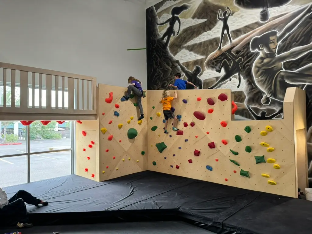 kids climbing area
